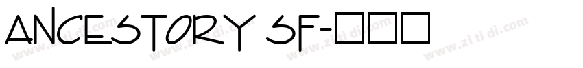 Ancestory SF字体转换